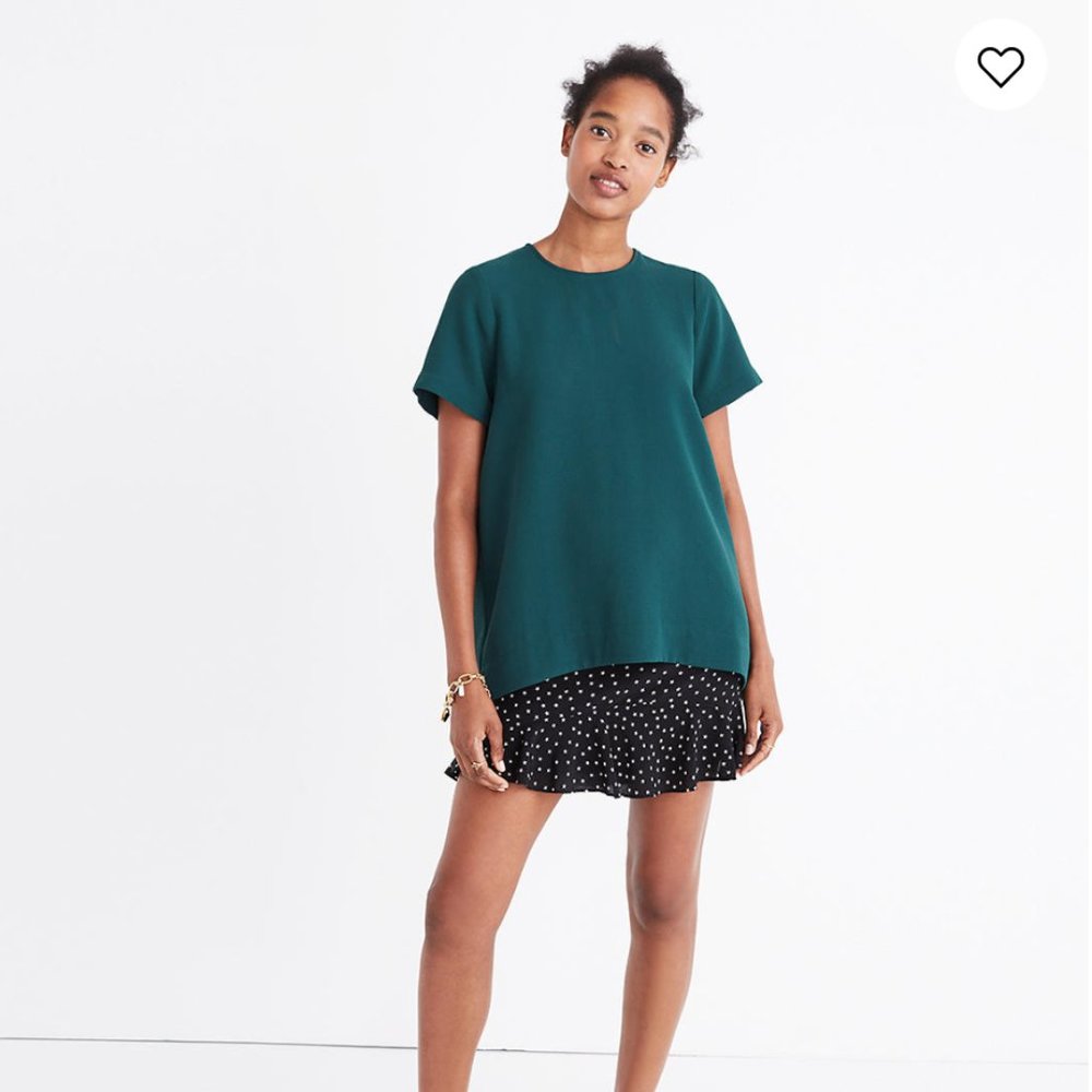 Madewell Tailored Tee (in blue)